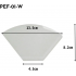 Бумажный фильтр Hario Pegasus PEF-02-100W белый, 100 шт