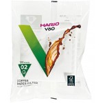 Бумажные фильтры Hario 02 V60 для пуровера, 100 шт, белые, VCF-02-100W