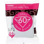 Бумажные фильтры Hario 01 V60 для пуровера, 100шт, белые, VCF-01-100W