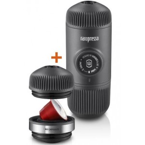 Wacaco Nanopresso + NS адаптер – ручная портативная кофеварка Nespresso