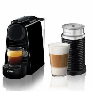 Капсульная кофеварка Nespresso Essenza Mini Black + Aeroccino 3, Nespresso