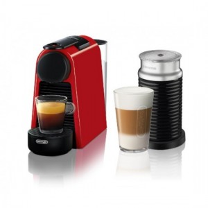 Капсульная кофеварка Nespresso Essenza Mini Red + капучинатор Aeroccino 3
