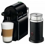 кавоварка Nespresso Inissia Black + капучинатор Aeroccino 3