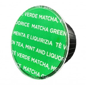 Чай в капсулі LaCompatibile, зелений чай матча, м'ята, розчинний 1 капсула Dolce Gusto