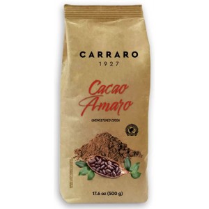 Горячий шоколад Carraro Cacao Amaro, 500 грамм без сахара Горячий шоколад Carraro Cacao Amaro, 500 грамм без сахара