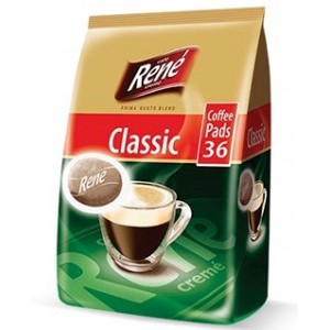 Кофе в чалдах Rene Classic, 36 шт. Philips Senseo 62 мм
