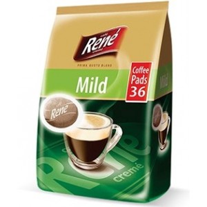 Кофе в чалдах Rene Mild, 36 шт. Philips Senseo 62 мм