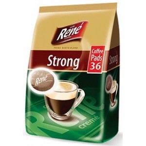Кофе в чалдах Rene Strong, 36 шт. Philips Senseo 62 мм