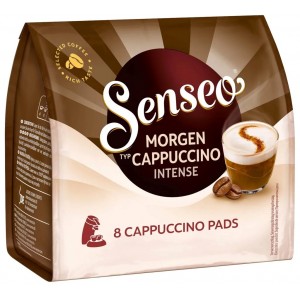 Кава в чалдах Senseo Morgen Cappuccino Intense, 8 шт. Philips Senseo 62 мм