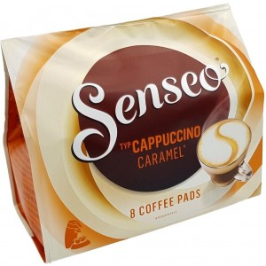 Кава в чалдах Senseo Cappuccino Caramel, 8 шт. Philips Senseo 62 мм