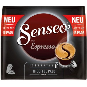 Кава в чалдах Senseo Espresso, 16 шт. Philips Senseo 62 мм