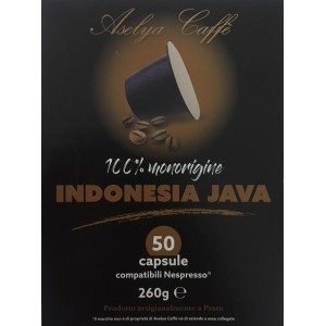 Кофе в капсулах Aselya Caffe Indonesia Java 100% 50 капсул Nespresso