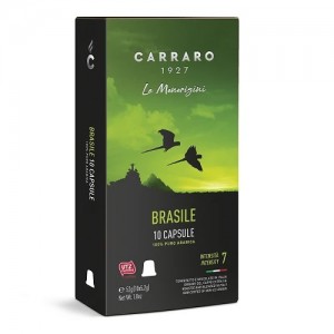 Кава в капсулах CARRARO Brasile, 10 капсул Nespresso