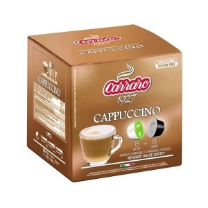 Кава в капсулах Carraro Cappuccino, 8+8 капсул Dolce Gusto