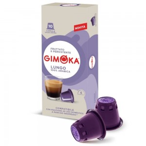 Кофе в капсулах Gimoka Lungo 100% арабика Nespresso, 10 капсул