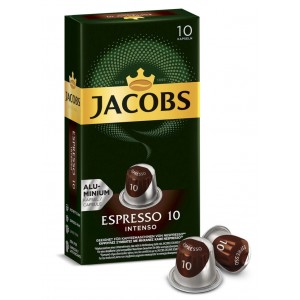 Кофе в капсулах Jacobs Espresso 10 Intenso, 10 капсул Nespresso