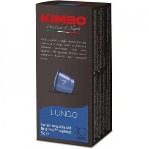 Кофе в капсула Kimbo Lungo, 10 капсул Nespresso