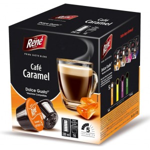 Кофе в капсулах Rene Caramel, 16 капсул Dolce Gusto