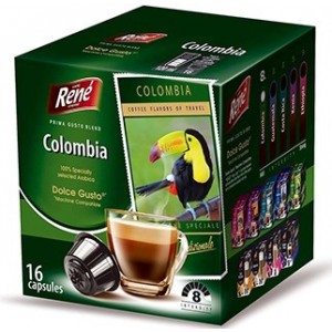 Кофе в капсулах Rene Columbia, 16 капсул Dolce Gusto