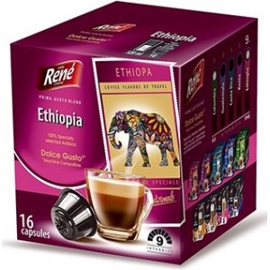 Кофе в капсулах Rene Ethiopia, 16 капсул Dolce Gusto