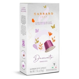 Кофе в капсулах Carraro Decerato, 10 капсул алюминиевых Nespresso Кофе в капсулах Carraro Decerato, 10 капсул алюминиевых Nespresso