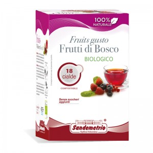 Чай в чалдах Sandemetrio Fruits Gusto Infuso Ai Frutti Di Bosco, 18 шт.