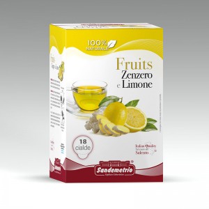 Чай в чалдах Sandemetrio Fruits Gusto Infuso Zenzero E Limone, 18 шт.