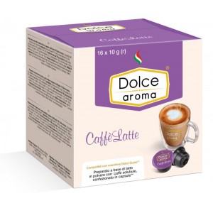 Капсули Dolce Aroma Caffe Latte, 16 капсул Dolce Gusto