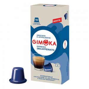 Кофе в капсулах Gimoka Soave Decaffeinato Nespresso, 10 капсул