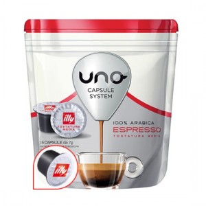 Кава в капсулах Illy Caffe Tostatura Media 16 капсул формат Uno System