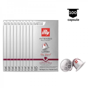 Кава в капсулі Illy Intenso Lungo,, 10 уп. (100 кава-капсул) Nespresso