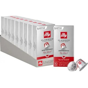 Кава в капсулах Illy Classico Espresso, 10 уп. (100 кава-капсул) Nespresso