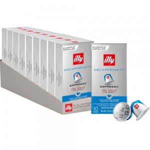 Кофе в капсулах Illy Espresso Decaffeinato, 100 капсул Nespresso