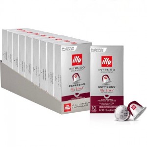 Кава в капсулі Illy Intenso Espresso, 10 уп. (100 кава-капсул) Nespresso