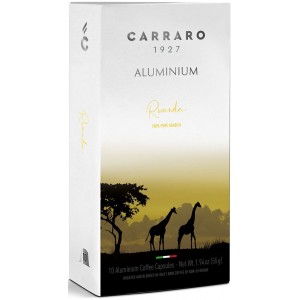 Кофе в капсулах Carraro Rwanda, 10 капсул Nespresso Alu