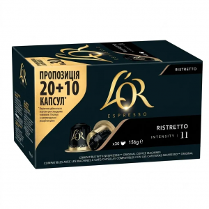 Кофе в капсулах L'OR Espresso Ristretto, 30 капсул Nespresso