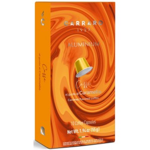 Кофе в капсулах Carraro Caramello, 10 капсул Nespresso Alu