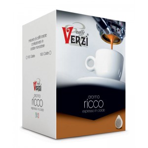 Кофе в чалдах Caffe Verzi Aroma Ricco, 1 шт., 44 мм.