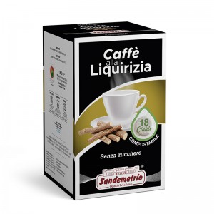 Кофе в чалдах Sandemetrio Caffe Alla Liquirizia, 18 шт.