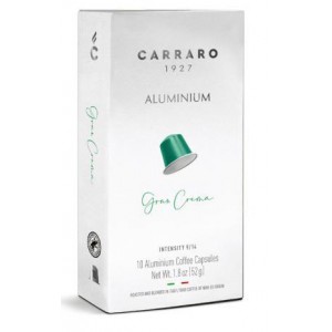 Кава в капсулах Carraro Gran Crema, 10 капсул алюмінієвих Nespresso