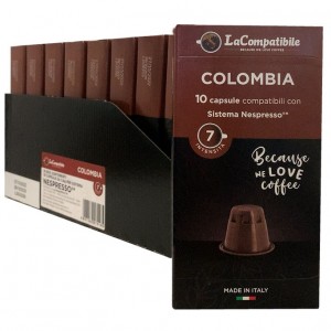 Кофе в капсулах Colombia Lacompatibile, 10 капсул Nespresso
