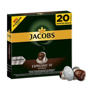 Кава в капсулах Jacobs Espresso 10 Intenso, 20 капсул Nespresso