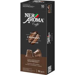 Кофе в капсулах Nero Aroma Cremoso, 10 капсул Nespresso