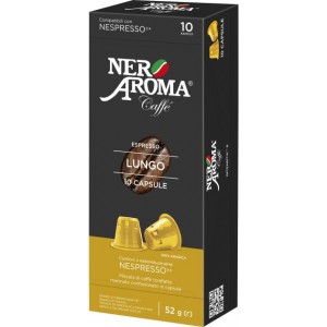 Кофе в капсулах Nero Aroma Lungo, 10 капсул Nespresso