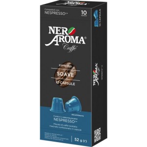 Кава в капсулах Nero Aroma Soave, 10 капсул Nespresso