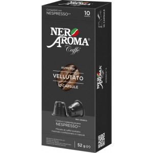 Кофе в капсулах Nero Aroma Vellutato, 10 капсул Nespresso