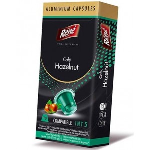 Кофе в капсулах Rene Hazelnut, 10 капсул Nespresso Alu