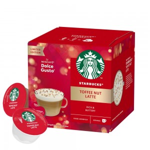 Кофе в капсулах Starbucks Toffee Nut Latte, 6+6 капсул Dolce Gusto