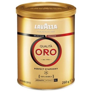 Кава мелена Lavazza Qualita Oro, металева банка 0,25 кг 