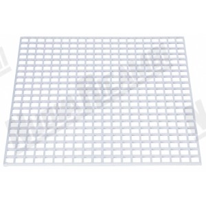 Пластиковая сетка для подогрева чашек на кофемашине,  белая, 310 х 310 мм, отв. 12 х 12 мм